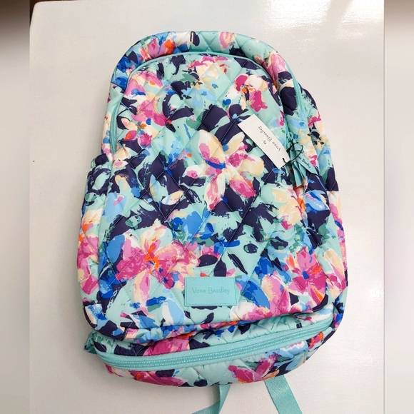 Vera Bradley Large Travel Backpack Ultralight Floating Blossoms NWT